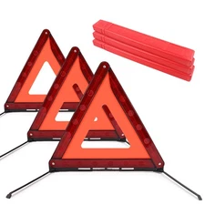 Emergency Warning Triangle Security Reflective Safety Roadside Kit for Car Truck