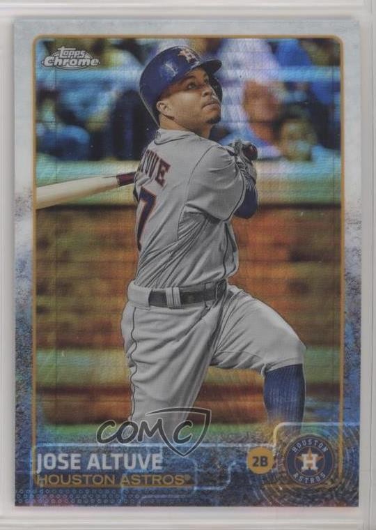 2015 Topps Chrome Prism Refractor Jose Altuve #151 05v0