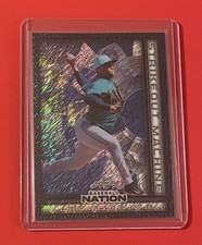 2025 Leaf Baseball Nation Jurrangelo Cijntje Strikeout Machine Blue Dazzle 4/7