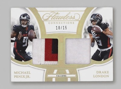 Flawless Connections - Dual Patch Michael Penix Jr Drake London /15 FC-ATL