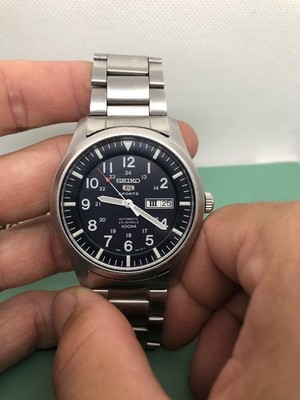 Seiko 5 Sports 7S36-03J0 SNZG11J1 Automatic Men's Blue Field