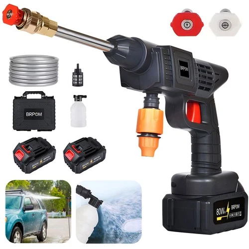 Cordless Electric High Pressure Water Spray Car Gun Portable Washer Cleaner Yard