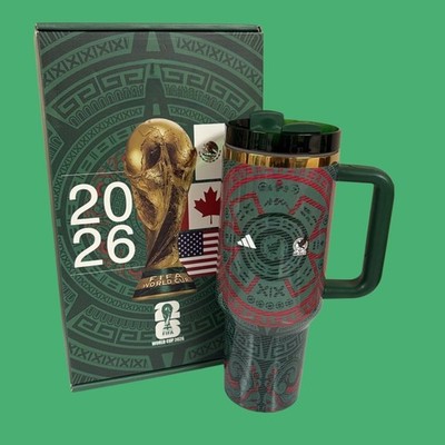 Mexico Cup. 40 oz Tumbler Cup  with Straw Case World Cup 2026