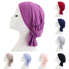 Women Soft Modal Muslim Turban Hat Hijab Cap Islamic Underscarf Bonnet India Hat