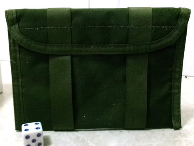Olive Drab Tactical Admin Vest Pack Pouch Belt Loops hook loop closure MOLLE