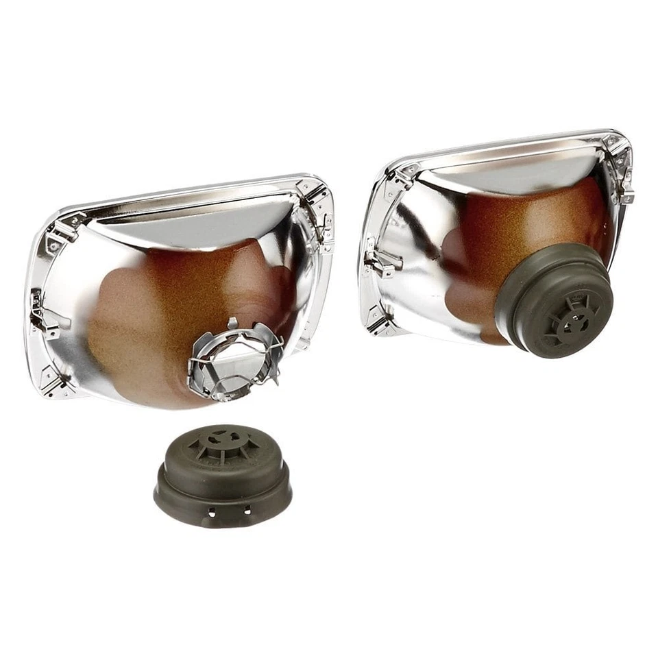 For Ford F-150 78-86 Headlight 7x6" Rectangular Chrome Vision Plus Factory Style Foto 2 de 3