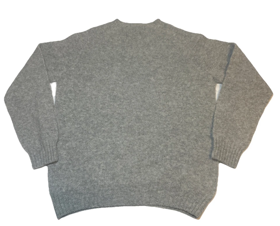 Suéter Harley of Scotland Unionmade Gris Claro Peludo Perro Cuello Redondo Para Hombre XXL Foto 2 de 4