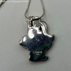 Lenox 925 Sterling Silver Snowman Pendant Necklace 24 Inch Snake Chain — photo 3