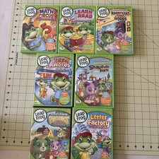 Leap Frog DVDs Lot Of 7 Letter Factory Math Circus Read Museum Talking Words