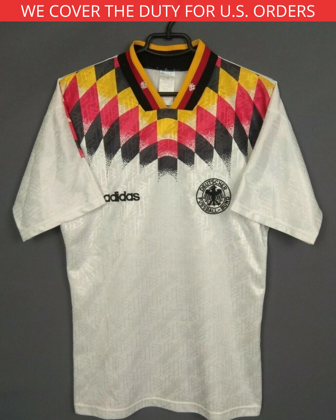 Germany  rare  Jersey 1994 1996 Home size s  Shirt vintage Football Adidas ig93