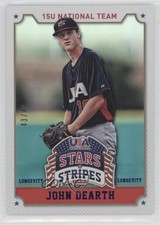 2015 Panini Stars and Stripes Longevity Parallel Sapphire 43/49 John Dearth 0c6