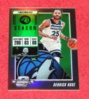 DERRICK ROSE TIMBERWOLVES 2018-19 PANINI CONTENDERS OPTIC SILVER #33 (KS1917)