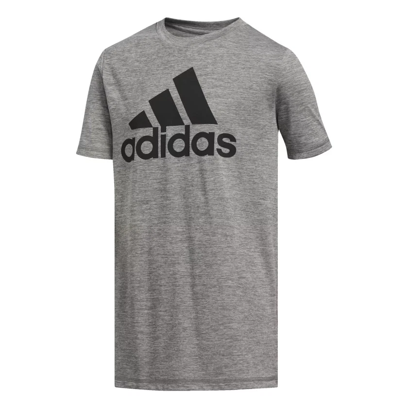 Camiseta deportiva adidas Melange Badge of Sport para niños Foto 3 de 4