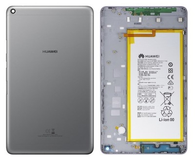 Original Huawei MediaPad T3 8'' Akkudeckel KOB-L09 + Akku HB3080G1EBC Grau Neu