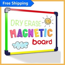 Eco-Friendly Magnetic White Board 9'' x 12'' with Colorful Frame for Student Use