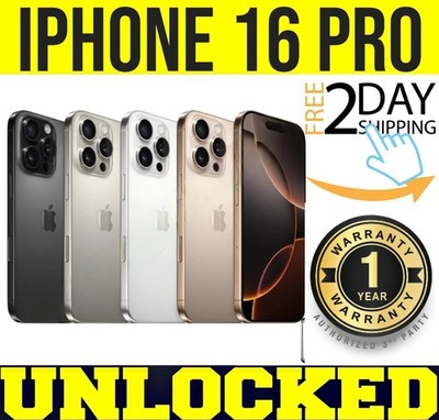 APPLE IPHONE 16 PRO 128GB 256GB 512GB 1TB (UNLOCKED)   1 YEAR WARRANTY   SEALED 