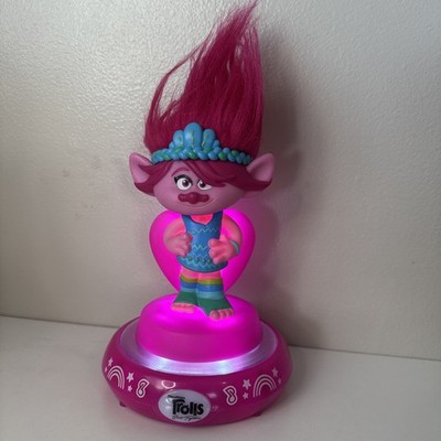 Trolls Poppy  Glowing Night Light DreamWorks Tested Works 2023 GUC