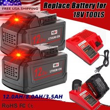 8.0AH Battery For Milwaukee For M18 18V Lithium-ion Extended Capacity 48-11-1860