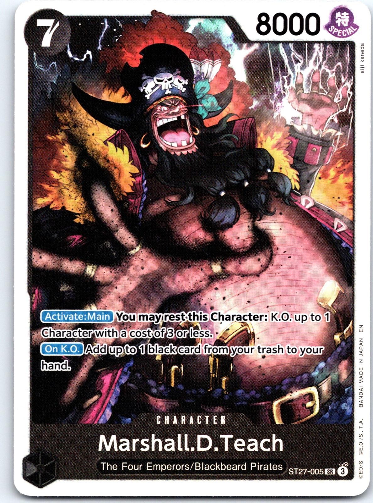 Marshall.D.Teach ST27-005 Starter Deck 27: BLACK Marshall.D.Teach One Piece Foil