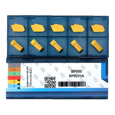 GTN-5 (SP500) Parting Grooving Carbide Inserts Steel Fit for GTN-5, Yellow 