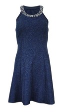 Betsy & Adam Women's Embellished Chiffon Dress