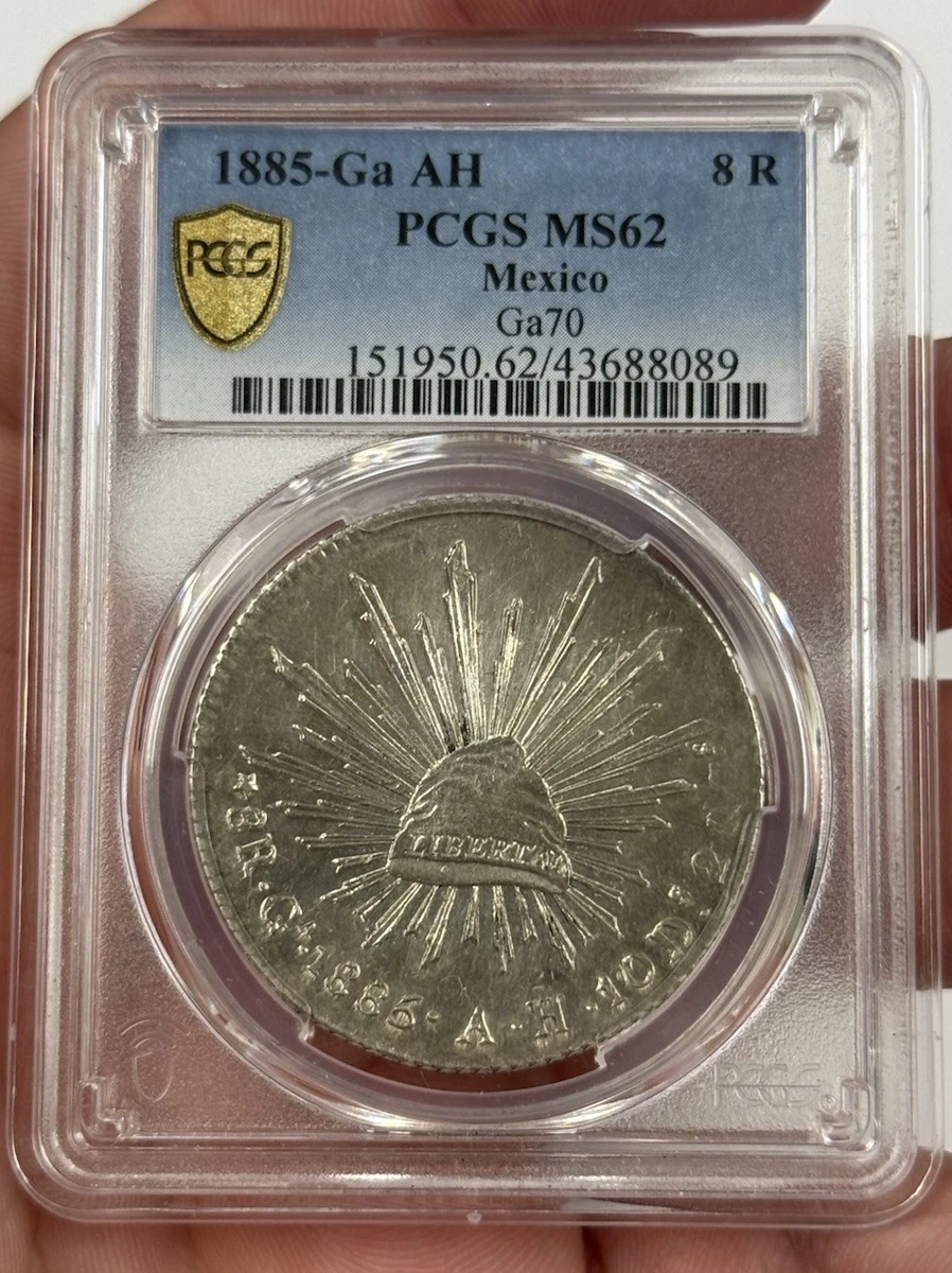 Uncirculated 1885 Year Second Republic of Mexico Coins (1867-1905