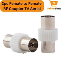 RF Coupler Coaxial TV Aerial Connector Joiner Adaptor Female to F Gender Changer