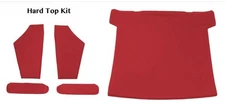 Hard Top Headliner Kit w/ Sail Panels & Sun Visors Red