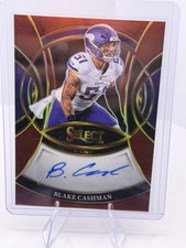 2025 Panini Select Blake Cashman Auto Red  Prizm #SP-BCN Vikings /75