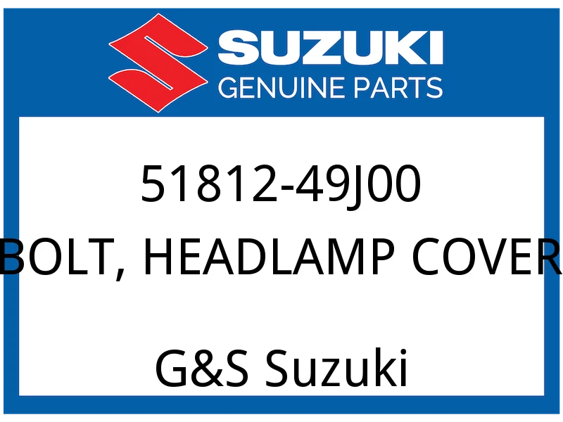 BOLT, HEADLAMP COVER