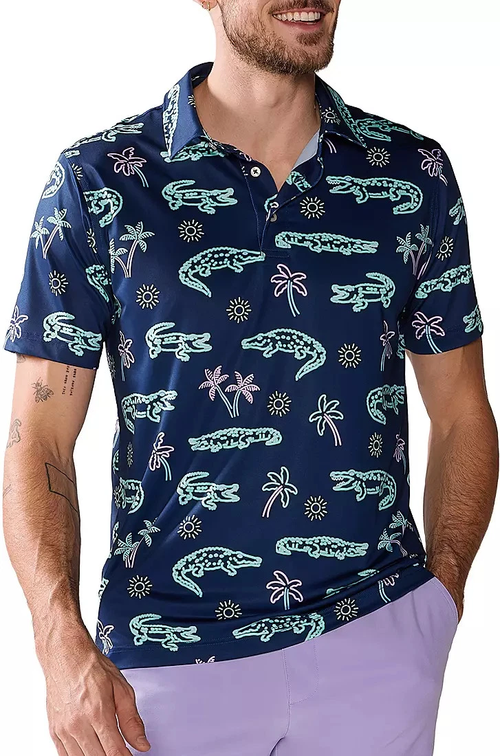 Chubbies Men's Lightweight Performance Polo, Navy, Size M, (195038199205)
Opens in a new window or t