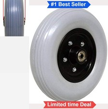 8 Inch Wheelchair Wheel Heavy Duty 200x50 Solid Tire Grey for Power Chair