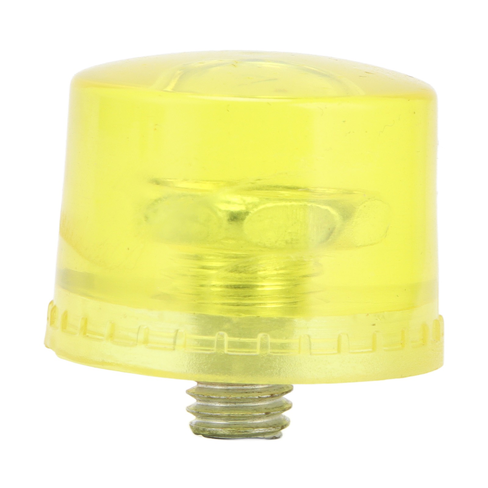 5Pcs Rubber Hammer Head Replacement M8x1 Soft Transparent Yellow Striking Tip