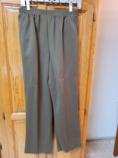 Alfred Dunner Pants  12P Brown Proportioned Medium Pull On Stretch NWT 48