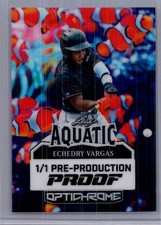 Echedry Vargas 2025 Leaf Optichrome Baseball 1/1 Pre Production Proof