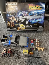 Playmobil 70317 Back to The Future Delorean and Characters Boxed Set.