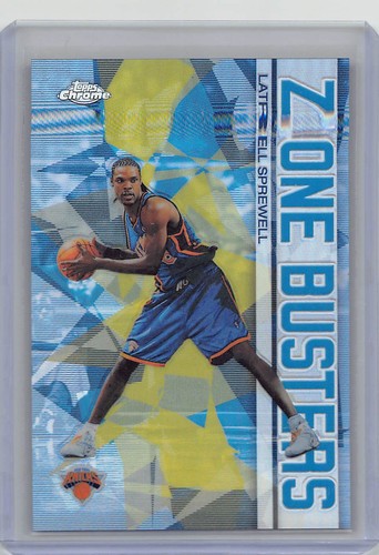 Latrell Sprewell [Refractor] #ZB5 2002 Topps Chrome Zone Busters card