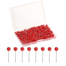 500 Pcs Map Push Pins Round Head Tacks Small Thumb Tacks Pushpins for Cork Bo...