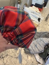 Newsboy Cap 0 To 6 Months Jamie And Jack Red Plaid New With Tags