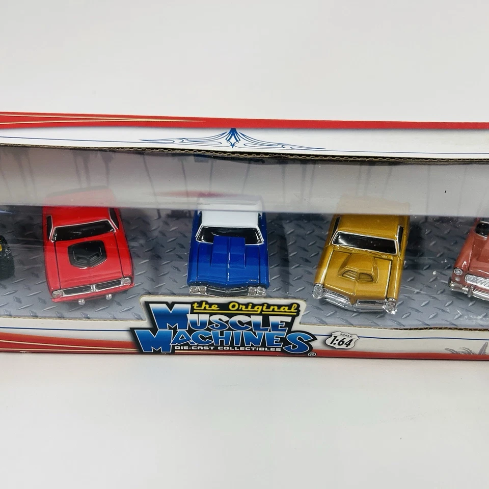 The Original Muscle Machines 1:64 Die Cast 5 Pack Action Series Hummer G.T.O ++ - Image 4 of 4