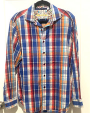 Robert Graham Men's Med. Rainbow Shirt - Lng. Slv. Button Down - EUC 