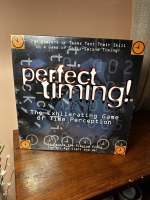 1999 NEW SEALED Perfect Timing! Time Perception board game. FAST DECISIONMAKING