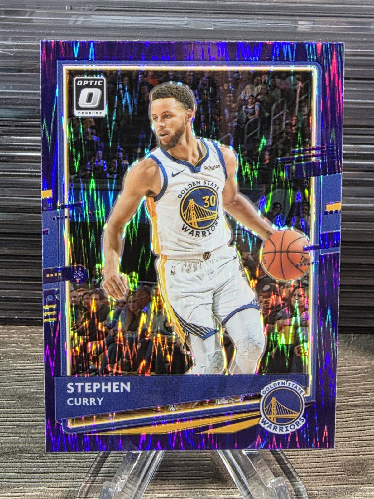 2020-21 Panini Donruss Optic - Stephen Curry #17 Purple Shock Prizm