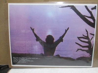 MAY THE LONG TIME SUN SHINE UPON YOU VINTAGE POSTER THOUGHT 1971 CNG3827