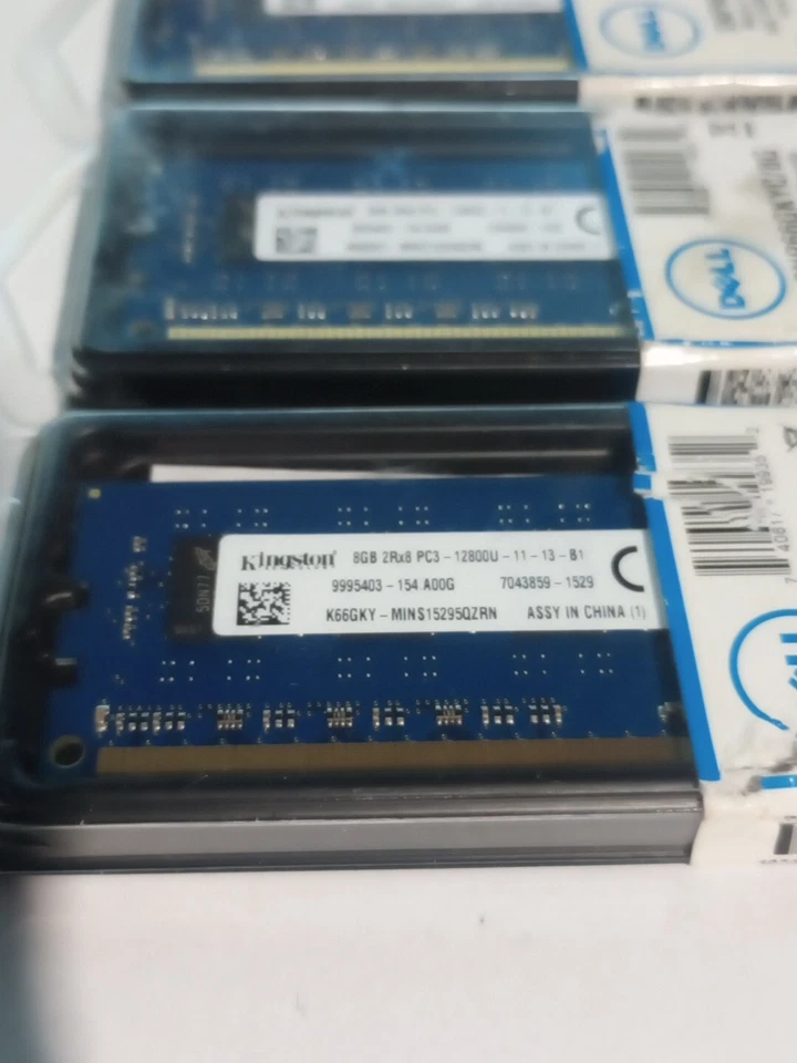 Kingston 24GB (3x 8GB) PC3-12800U DDR3-1600 MHz DIMM Memory SNP66GKYC/8G Dell - Image 2 of 3