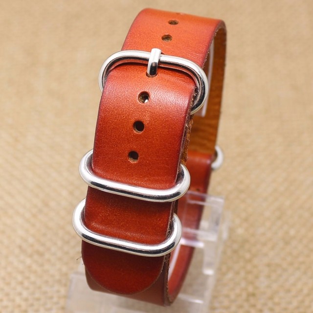 New Genuine Leather Military Pilot Wrist Watch Band Pin Buckle Men