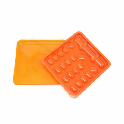 2~50Pcs Dental Mixing Well Composite Resin Light-proof Shading Protector Orange 