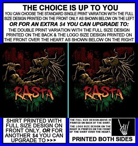 RASTA RASTAFARIAN JAMAICA JAMAICAN REGGAE MUSIC DREADLOCKS ROCK ROLL TANK TOP 15 - Picture 2 of 12