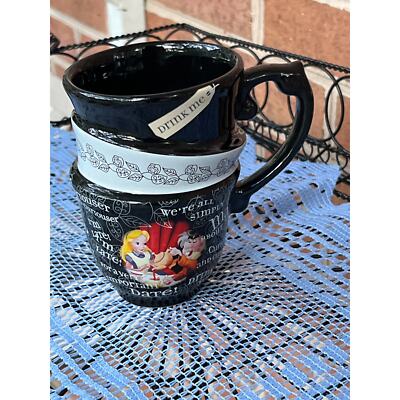 Disney Alice in Wonderland Drink Me Triple Stacker Mug Cupcake | eBay