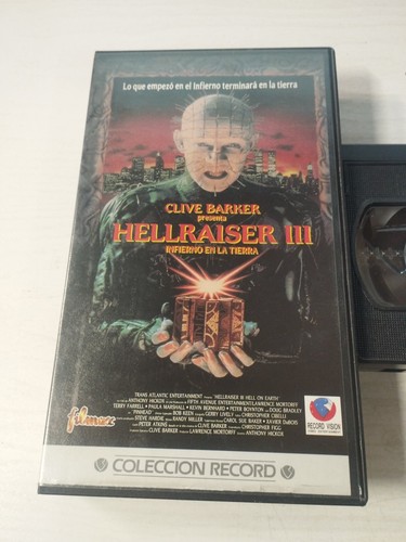 Hellraiser III Clive Barker Hickox Terror 1994 - VHS Tape Español - Imagen 3 de 5